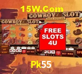 Slots com jackpots e giros grátis na Pk55